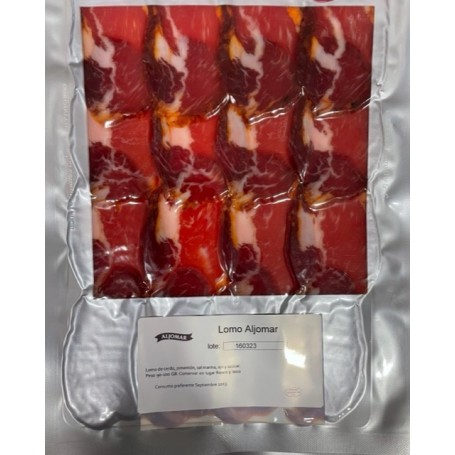 Lomo Ibérico Bellota 100% Aljomar loncheado al vacio