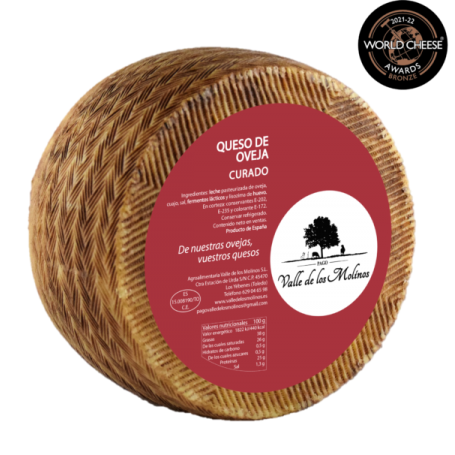 Queso Curado Pasteurizado Valle de los Molinos
