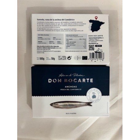 Lata Anchoas 10-12 filetes Don Bocarte
