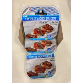 Caja de Tarrinas Anchoas en aceite La Cocina del Norte
